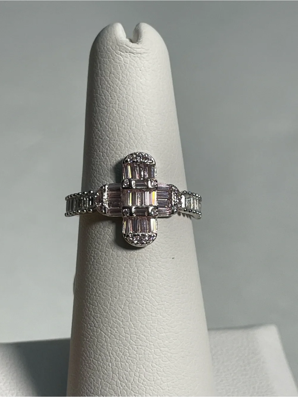 Bomb Party Sterling Club “Seamless Wonders” .925 Sterling/Rose Quartz Sz 6 NIB